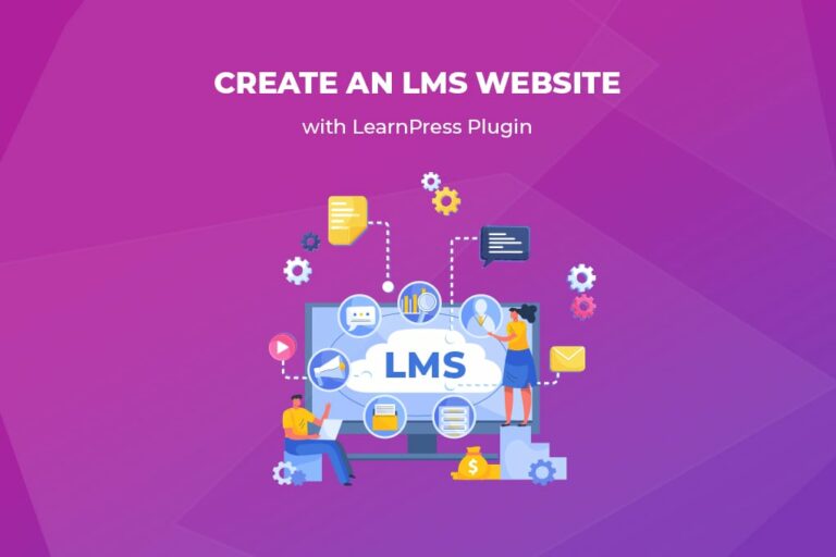 create an lms website with learnpress 3 1