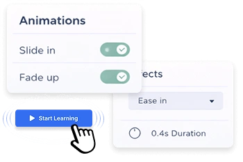 Eduma education WordPress theme - animations