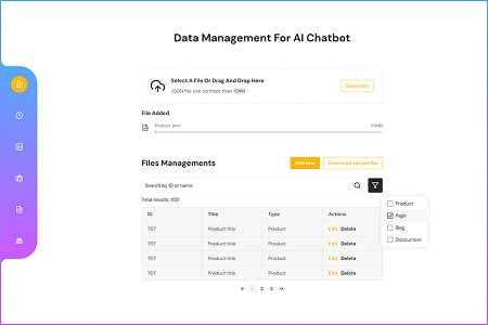 Eduma education WordPress theme hero layout - data management for AI Chatbot