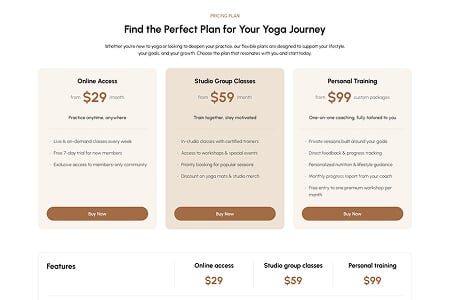 Eduma education WordPress theme hero layout - perfect plan yoga design