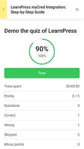 Eduma education WordPress theme hero layout - demo the quiz of LearnPress