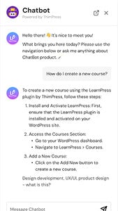 Eduma education WordPress theme hero layout - Chat bot