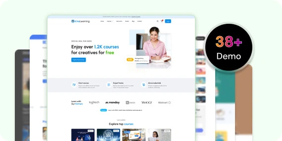 Eduma education WordPress theme - professional demos